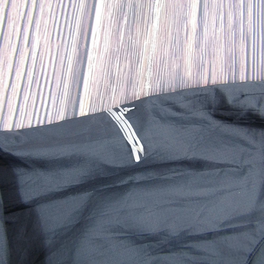 Nike Jacket Womens M Black Hooded Full Zip Lightweight Running Windbreaker